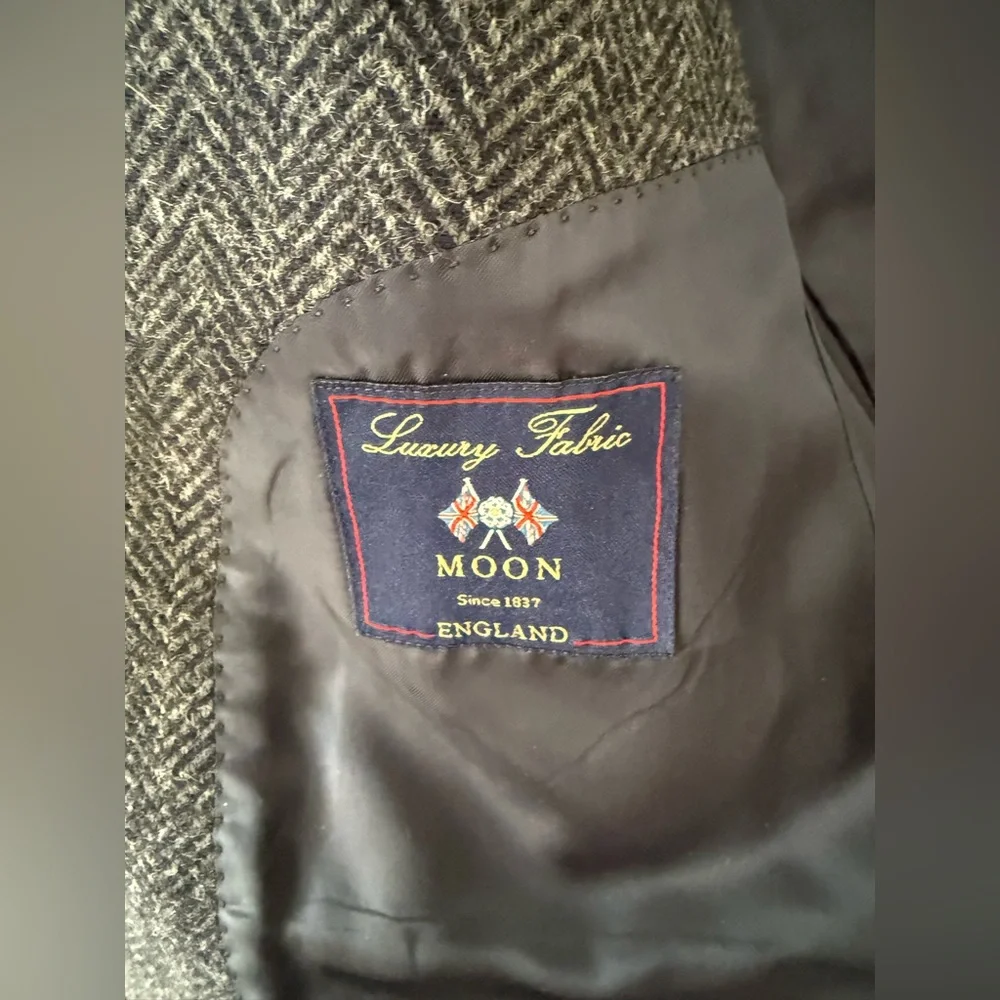 BROOKS BROTHERS Tweed Sportcoat, Madison, 43R - Picture 4 of 9